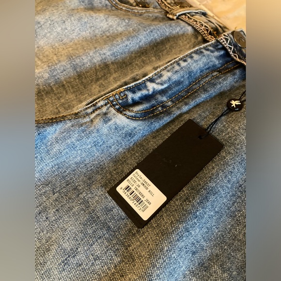 UFT NWT One Teaspoon Hollywood HillsTruckers Mid Rise Straight Leg Jeans Size 26 - Picture 7 of 11